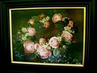 Rosenkränzchen, 30 x 40 cm, Öl auf Platte